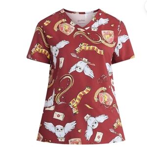 Harry Potter Women's Scrub Top,